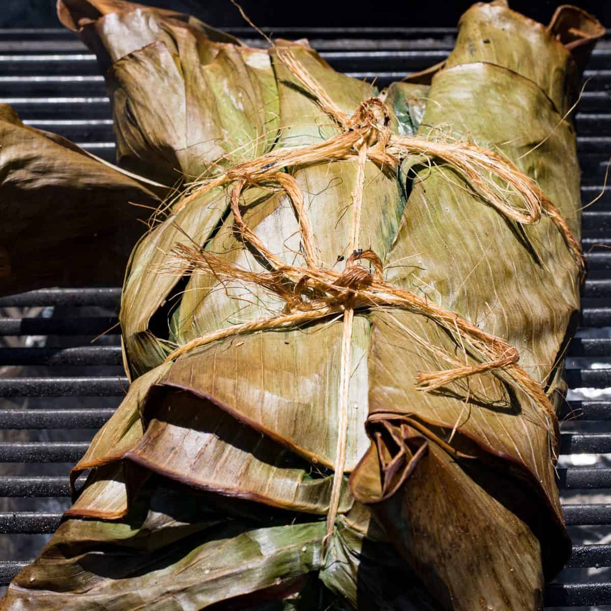 Smoked Kalua Pork Recipe with Banana Leaves • State of Dinner