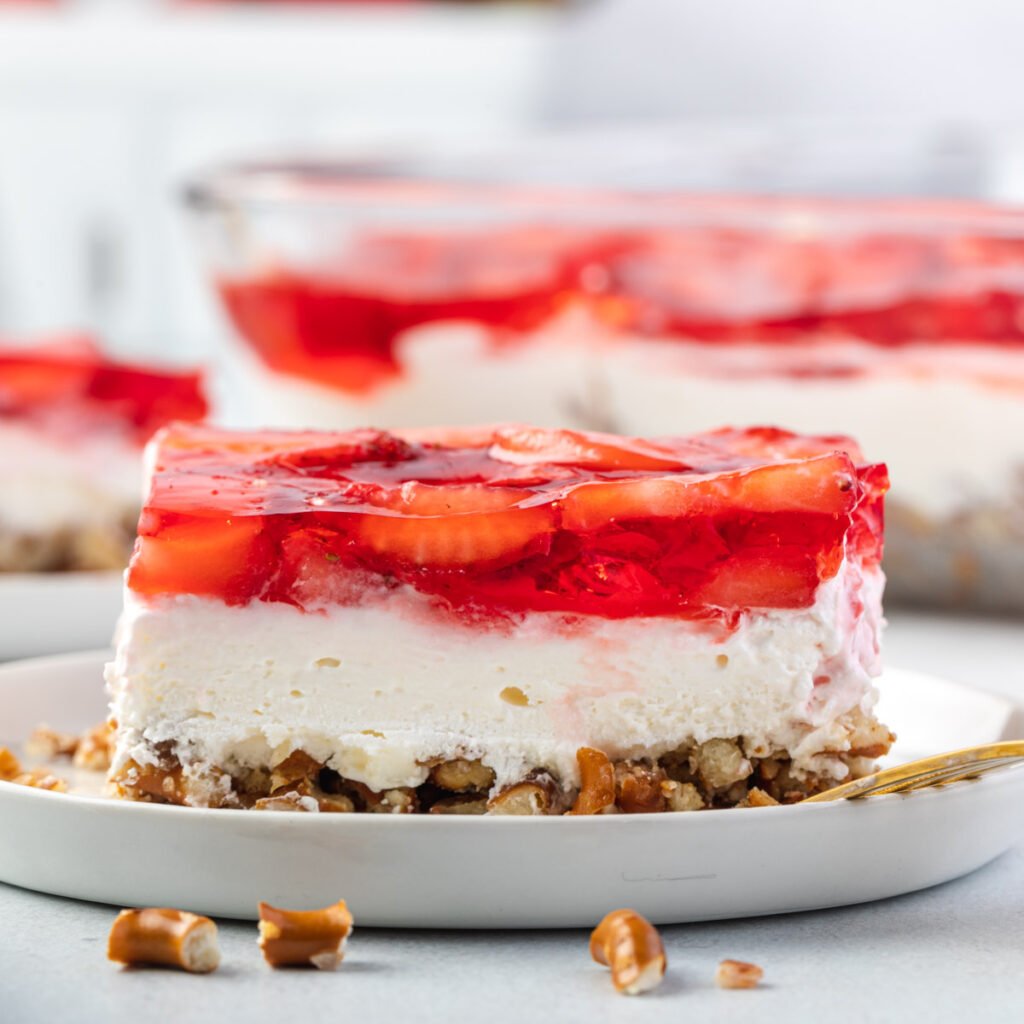 Strawberry Pretzel Salad Without Cool Whip State of Dinner