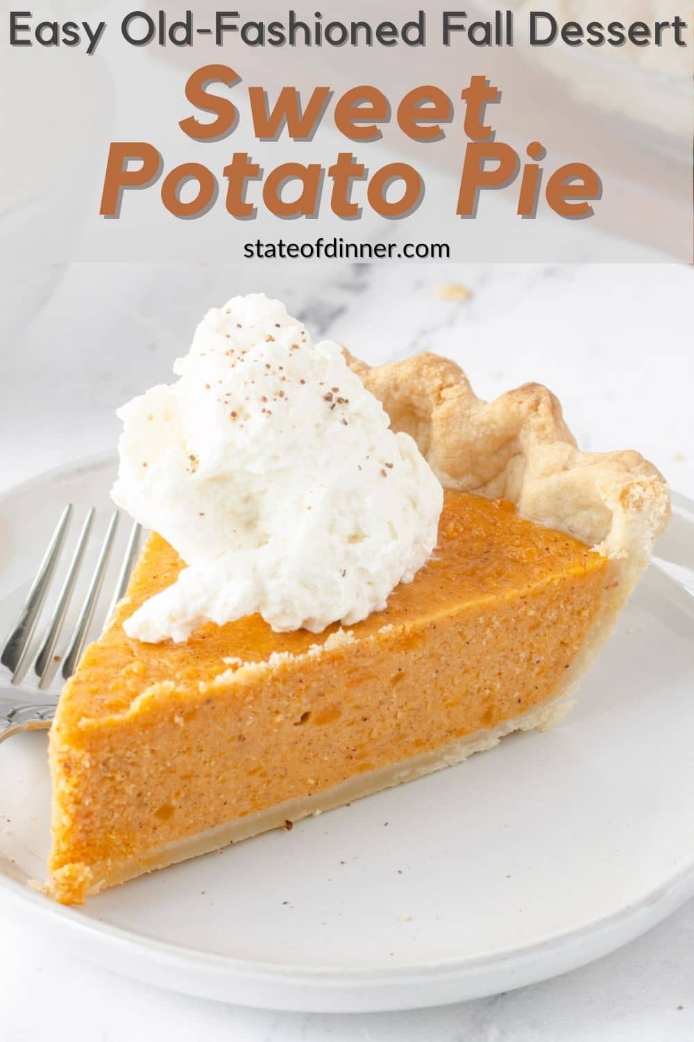 Sweet Potato Pie (With Sweetened Condensed Milk) State of Dinner