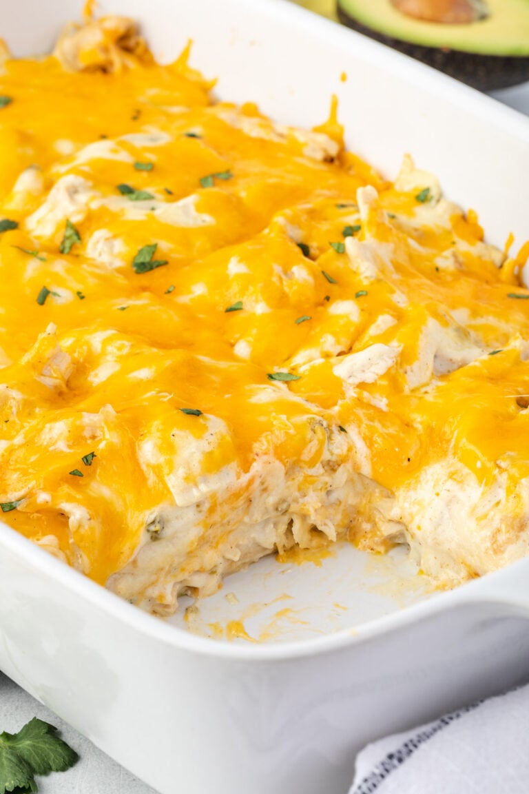 Sour Cream Chicken Enchilada Casserole