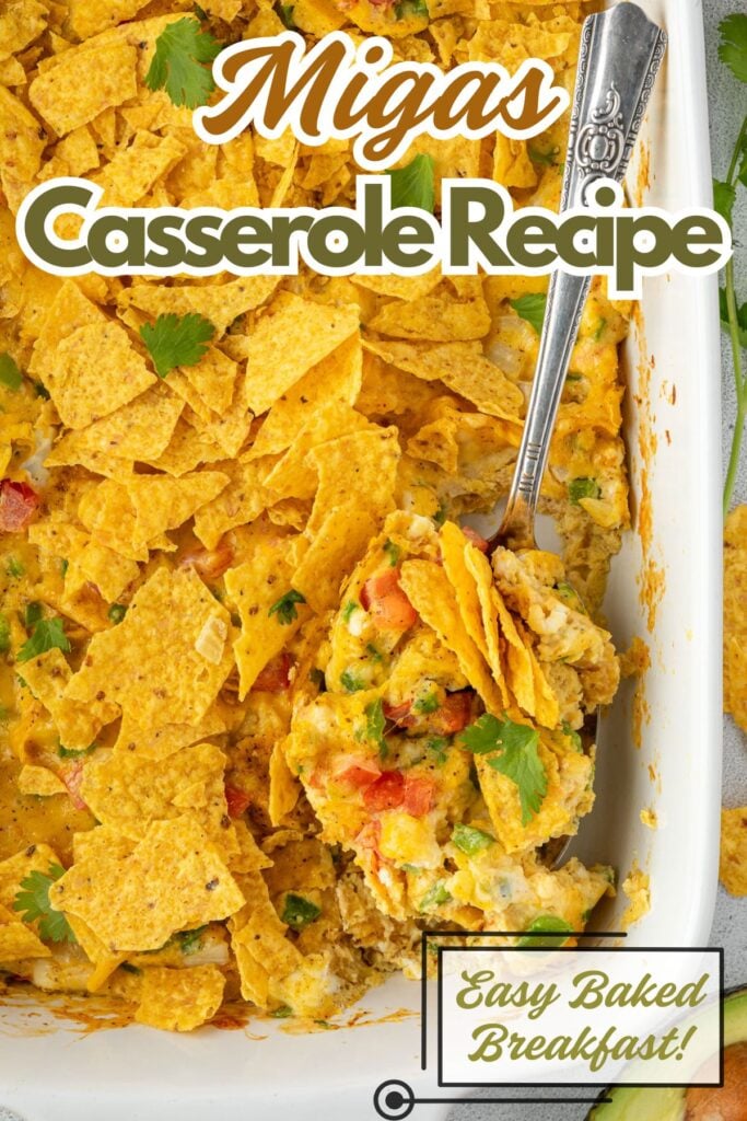 Migas casserole pin.