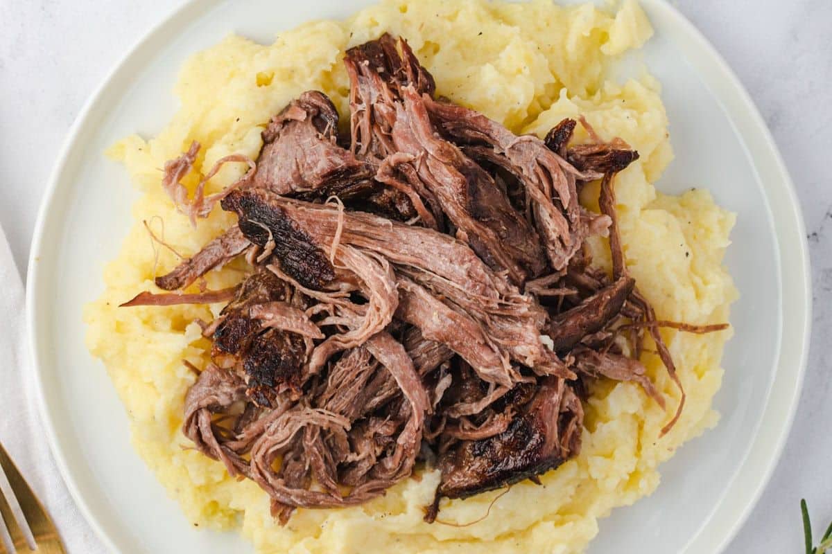 Close up shot of pot roast.
