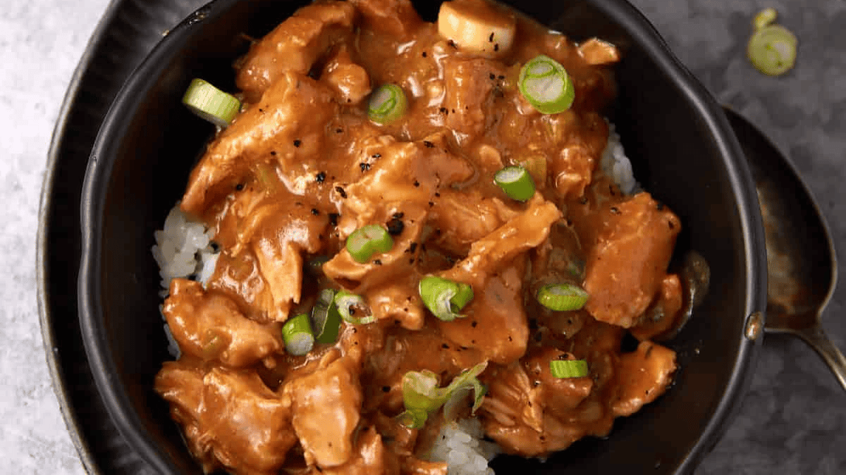 A close up shot of Chicken and Sausage Gumbo.