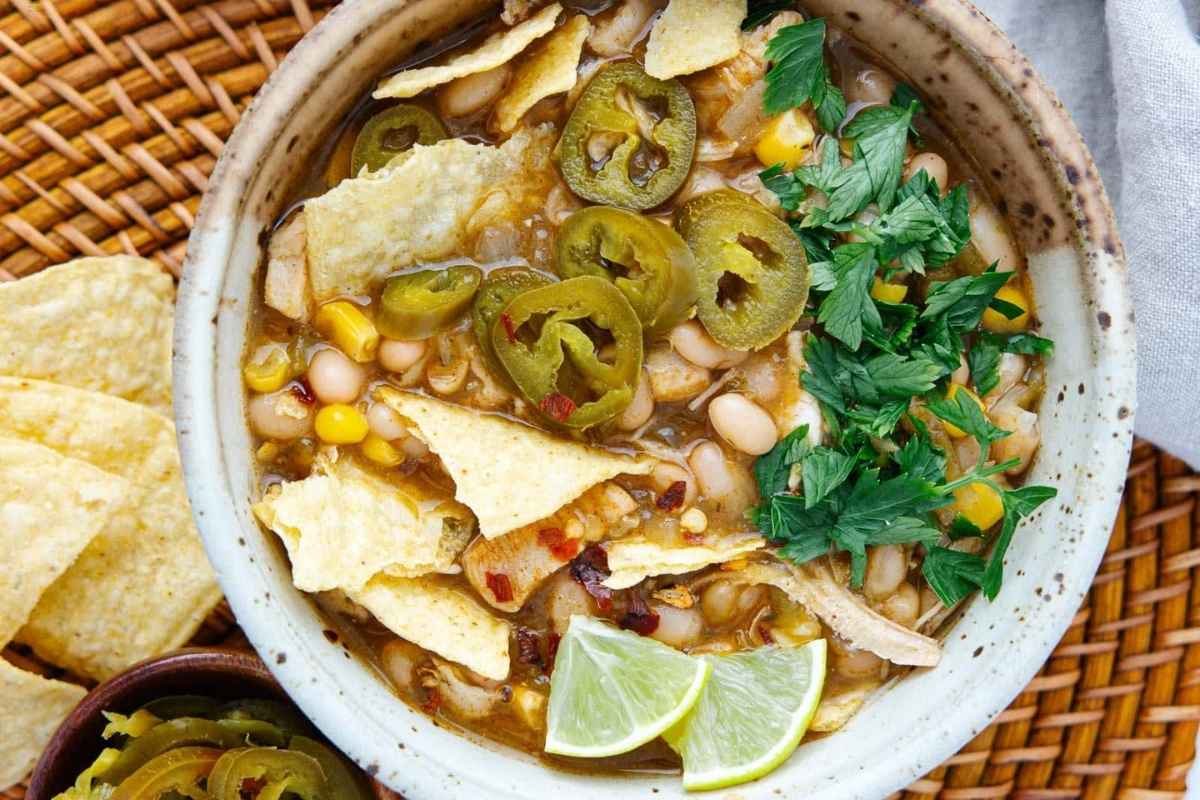 A close up shot of green chili.
