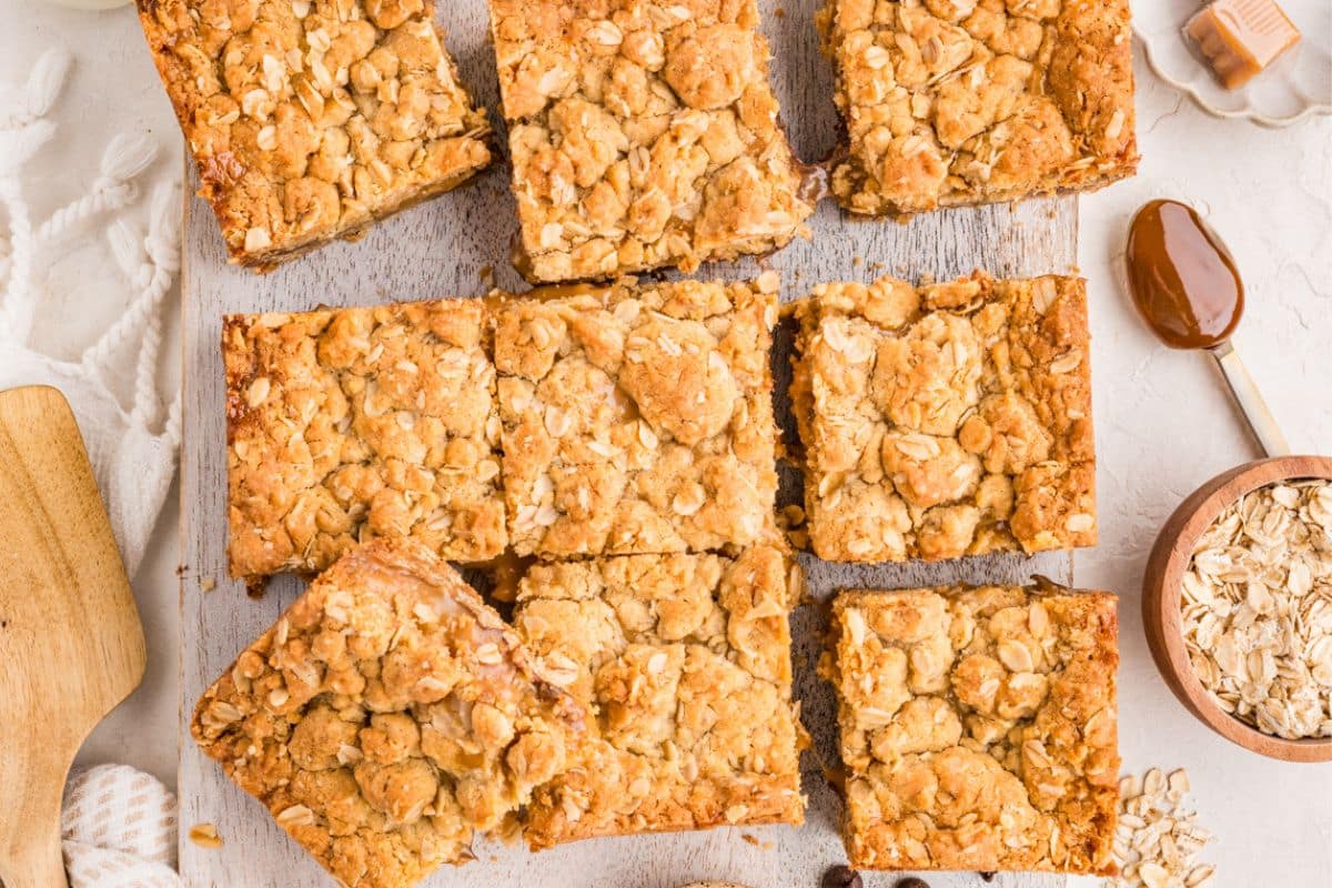 A close up shot of Carmelita Bars.